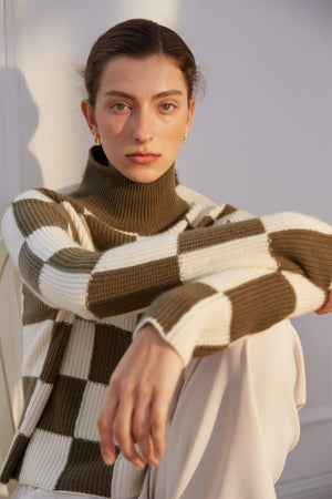 CAMPBELL Checker Sweater