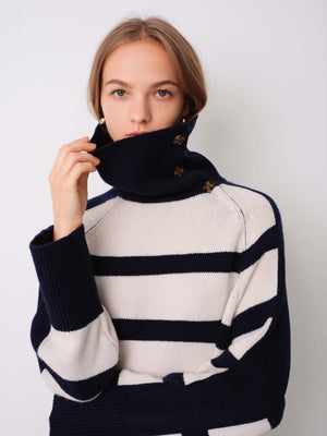 OPHELIA Oversized Striped Sweater